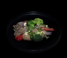 Говядина в перечном соусе