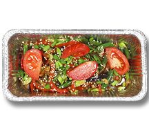 Горячий салат с овощами