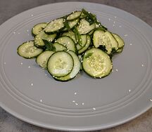 Салат Кисло-сладкий огурчик