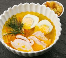 Лапша домашняя с курочкой су-вид