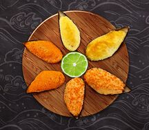 Мидии с ассорти соусов