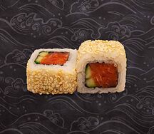 Лосось с огурцом