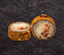 Горячий угорь с креветкой