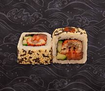 Лосось с угрём