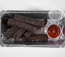 Гренки из бородинского с чесноком