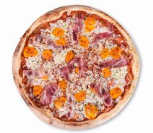 Пицца Два сыра и бекон