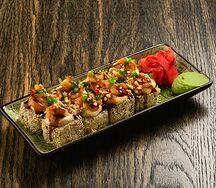 Запеченый ролл с креветкой