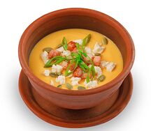 Крем-суп из тыквы с беконом