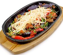 Аджапсандали с говядиной