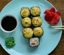 Запечённый с окунем