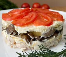 Слоёный салат Чикаго