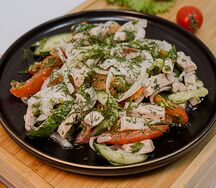 Салат Овощной с мясом