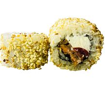 Ролл с жареным лососем