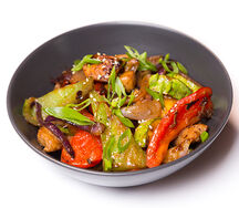 Овощи со свининой