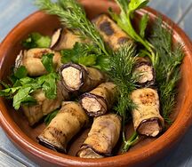 Рулетики из баклажан