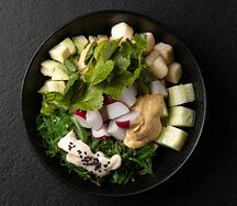 Поке с грушей и рисом