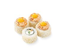 Запеченный ролл Тартар креветка спайси