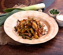 Жареный картофель с грибами