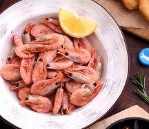 Креветки отварные