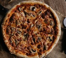 Ветчина с грибами