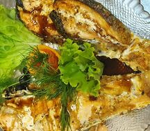 Стейк из красной рыбы