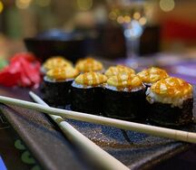 Запечённый с мидиями