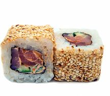 Ролл Острый лосось с огурцом