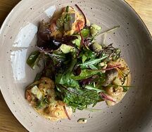 Салат с креветками