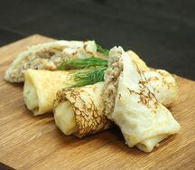 Сет из 5 блинчиков с мясом