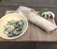 Блин Картофель-грибы