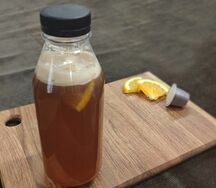 Холодный апельсиновый эспрессо-тоник