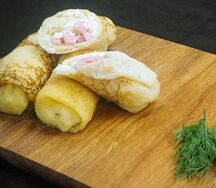 Сет из 5 блинчиков с ветчиной и сыром