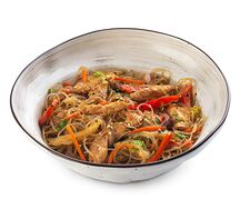 Лапша фунчоза с курицей