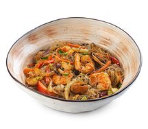 Лапша фунчоза с морепродуктами