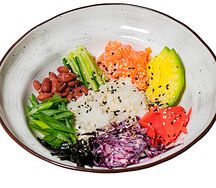 Поке с солёным лососем