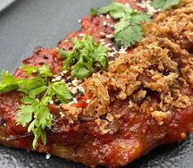 Свиные томленые ребра с соусом Джек Дэниэлс