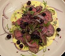 Ростбиф с кремом из жареных грибов