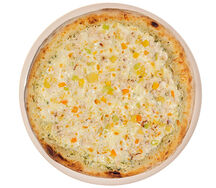 Пицца с копченой курицей и ананасом 560г