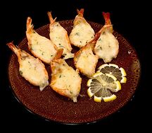 Креветки с сыром