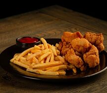 Чикен фри грудка с картофелем фри