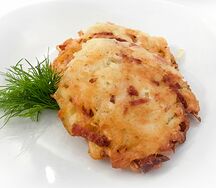 Драники с ветчиной