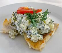 Рыба в соусе тартар