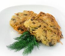 Драники с грибами