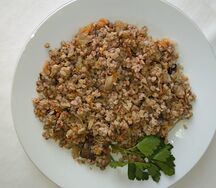 Гречка с грибами постная