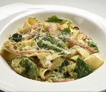 С карбонадом и шпинатом