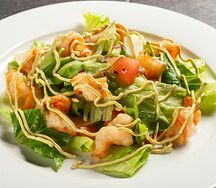 С креветками и ананасом