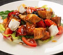 С жареными баклажанами