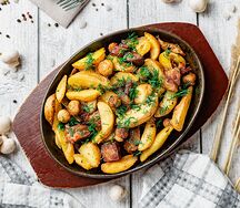 Жареха с курицей