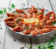 Креветки отварные