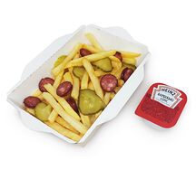 Картофель Фри с колбасками